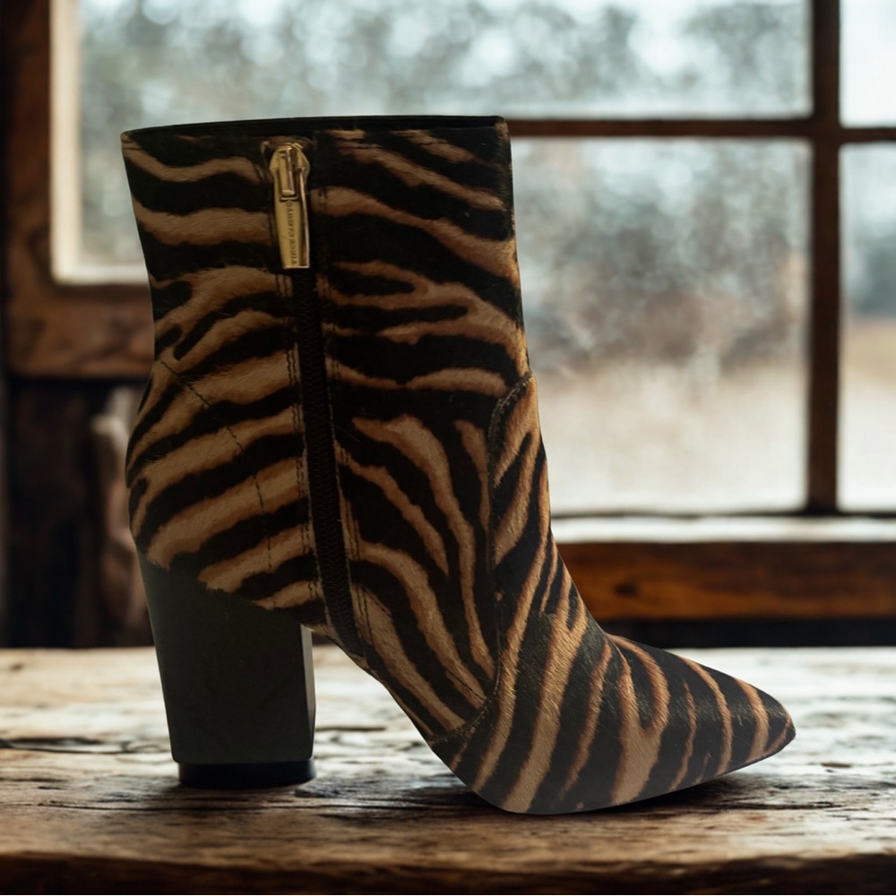 Vince Camuto Animal Print Ankle Boots